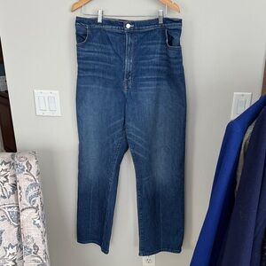 MOTHER The Pinch Sneak Blue Jeans